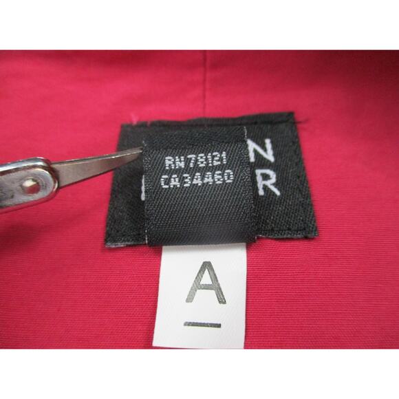 Eileen Fisher Vest Womens Petite Medium Pink Funnel Collar Two-Way Zip Pockets - Picture 14 of 16